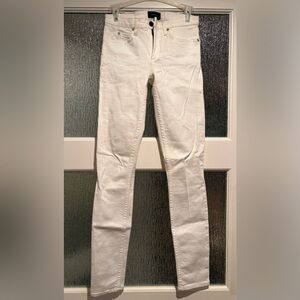 Theory Women's White Straight Leg / Straight Leg Jeans